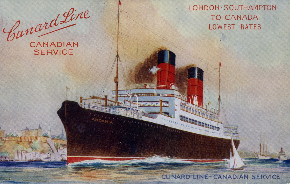 Cunard Line, canadian service london Southampton To Canada lowest