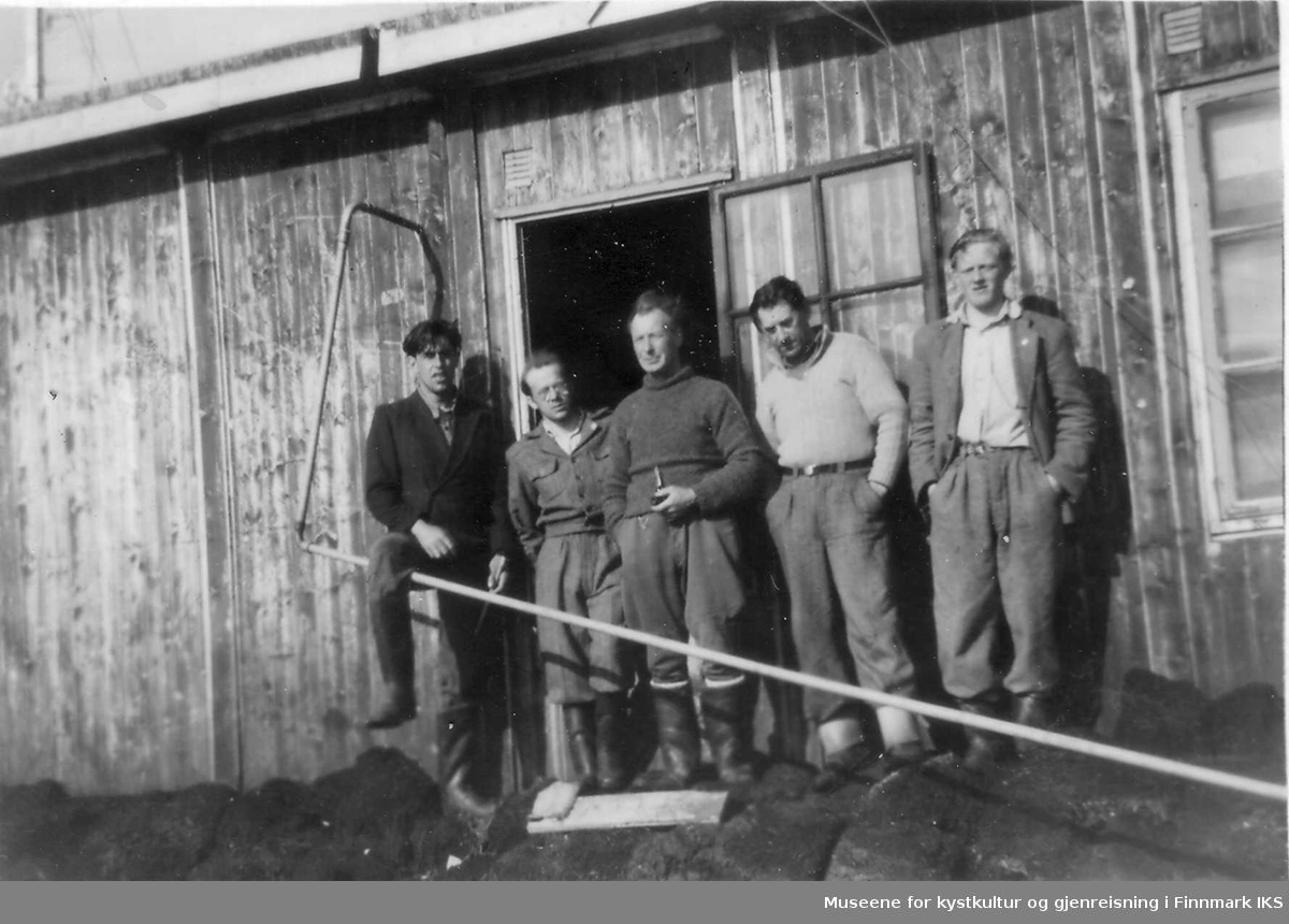 Anleggarbeidere På Kongsfjordfjellet. - Museene For Kystkultur Og 