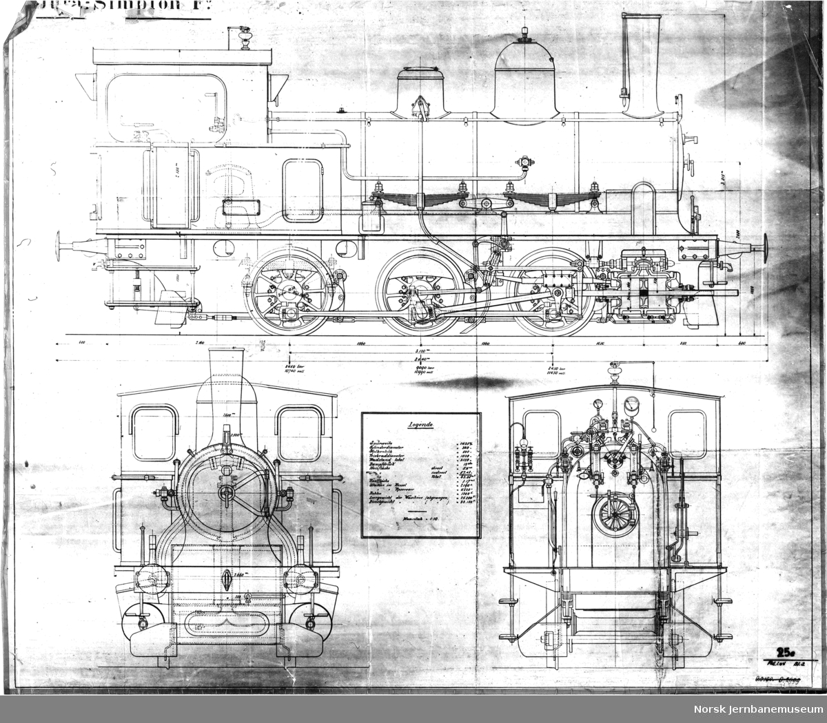 Teknisk tegning - Norsk jernbanemuseum / DigitaltMuseum