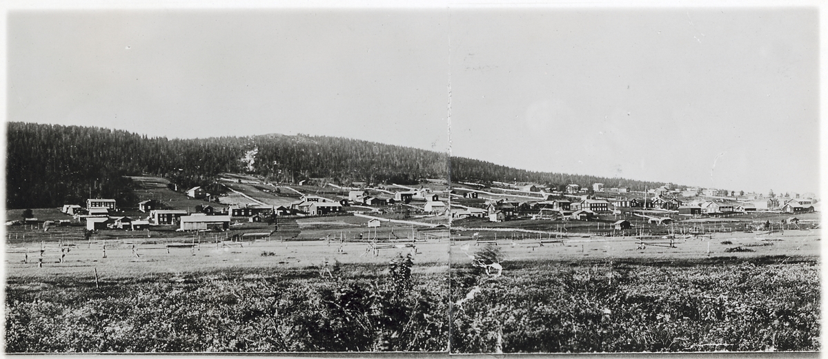 Vy över Glommersträsk. - Järnvägsmuseet / DigitaltMuseum