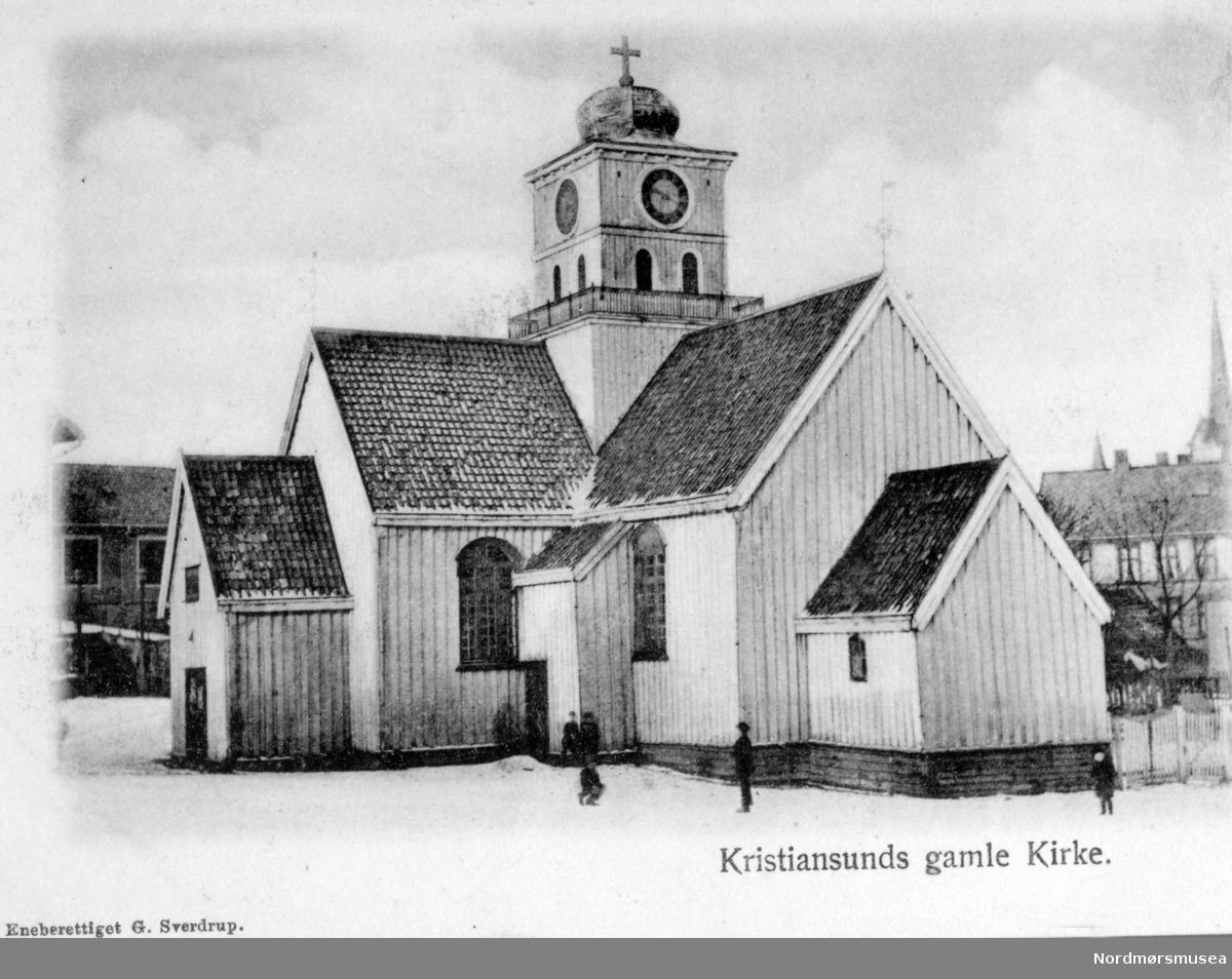 Dublett Den Gamle Kirken Ved Torget På Kirkelandet I Kristiansund Historie Denne Kirken Ble 