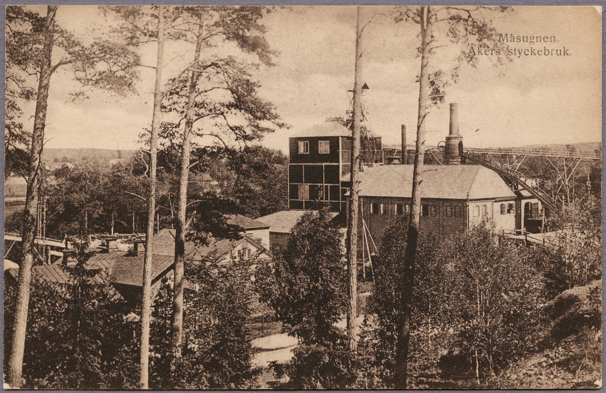 Masugn i Åkers Styckebruk. - Järnvägsmuseet / DigitaltMuseum