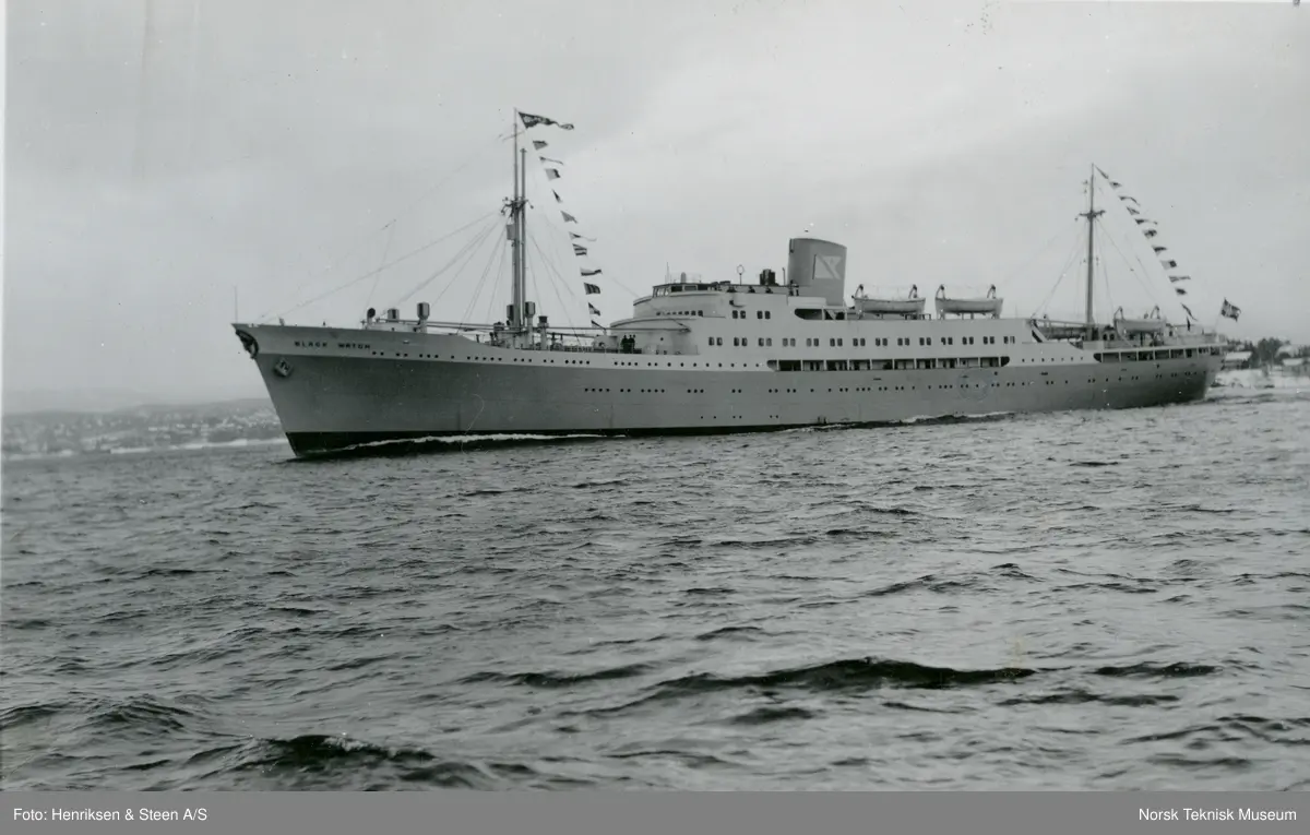 Eksteriør, passasjer og lastebåten M/S Black Watch, B/N 474 i